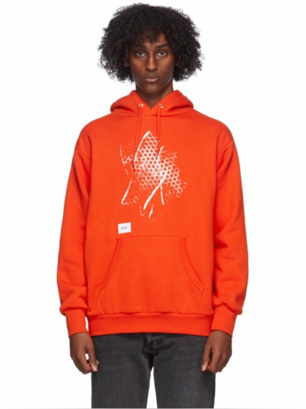 VANS x WTAPS  Hoodie Sweatshirt Orange Mens Size X02= Medium Japanese Streetwear